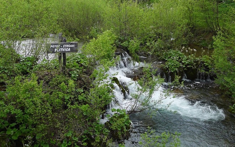 Creek Plitvica and the Korana River