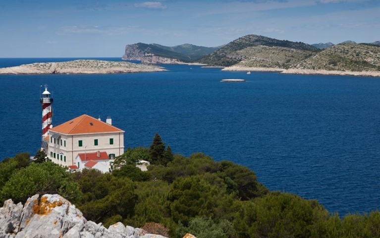 Lighthouse on the island of Sestrica Vela
